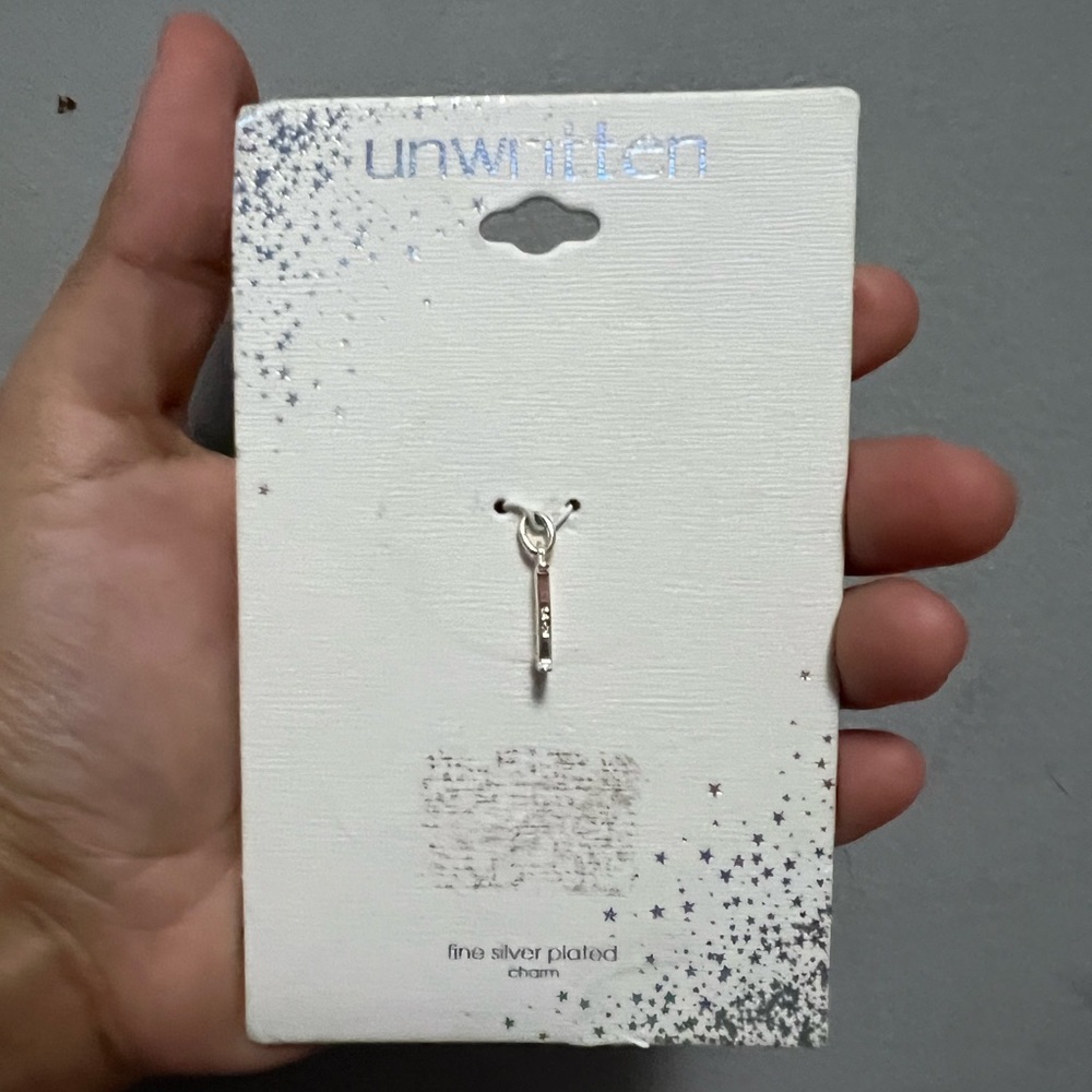 Unwritten fine sliver plated 1 charm